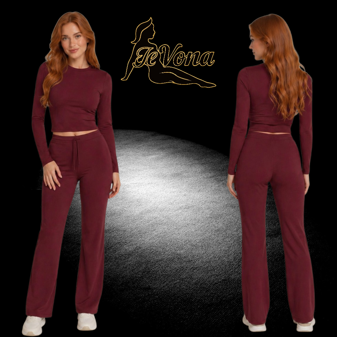 Casual Pak Fevona Bordeaux Rood