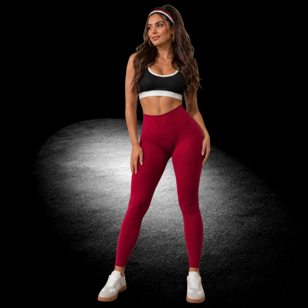 Sport Legging Fevona Bordeaux Rood Buttlift