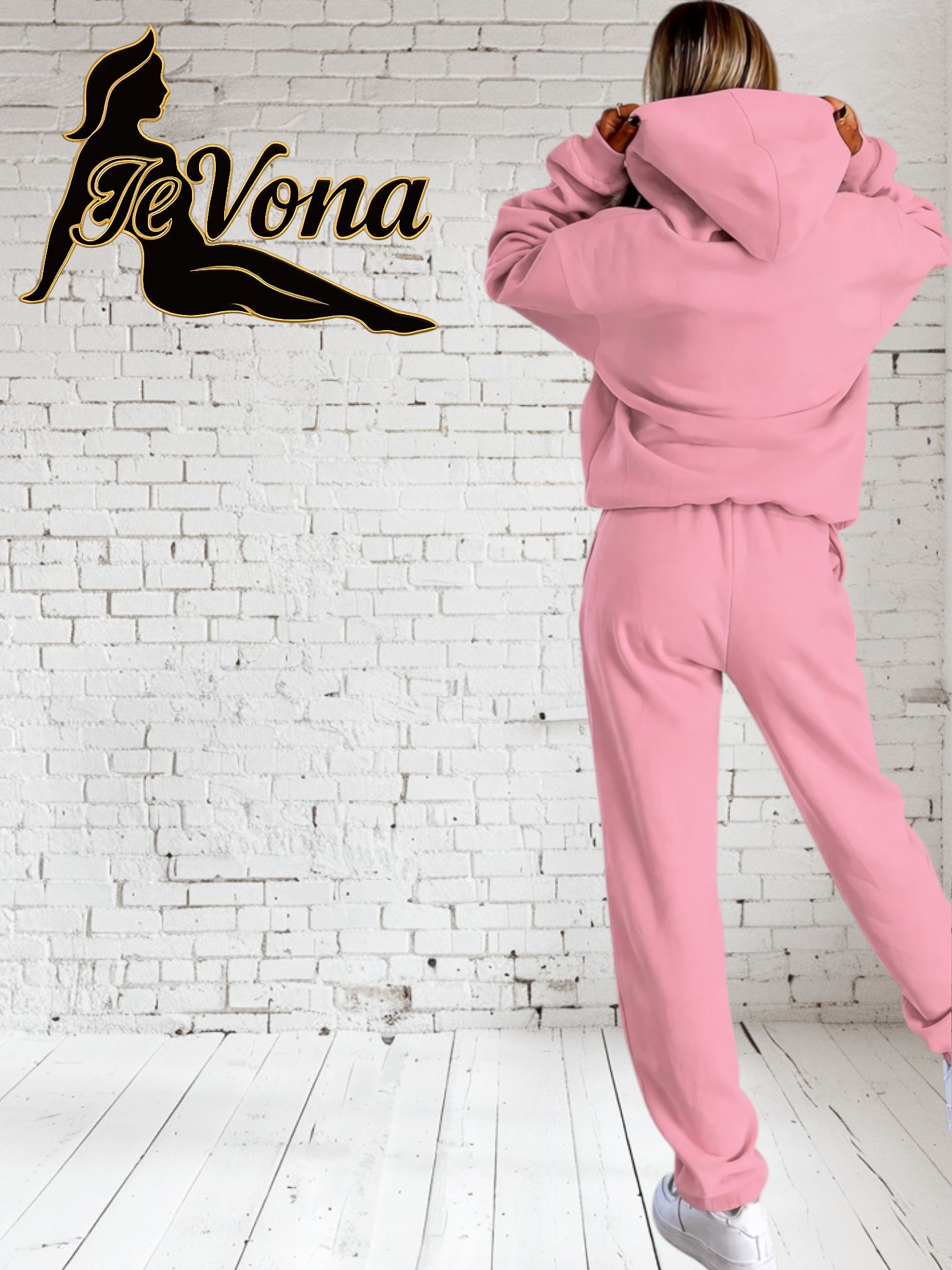 Joggingpak Fevona Roze Zonder Rits
