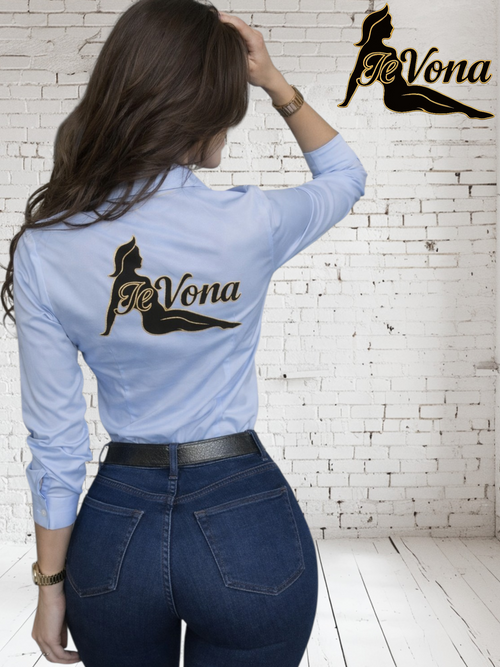 Blouse Light Blue Fevona