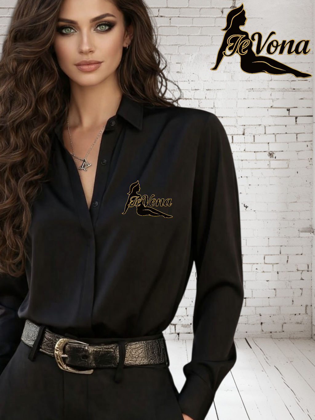 Blouse Zwart Fevona (Pre Order)