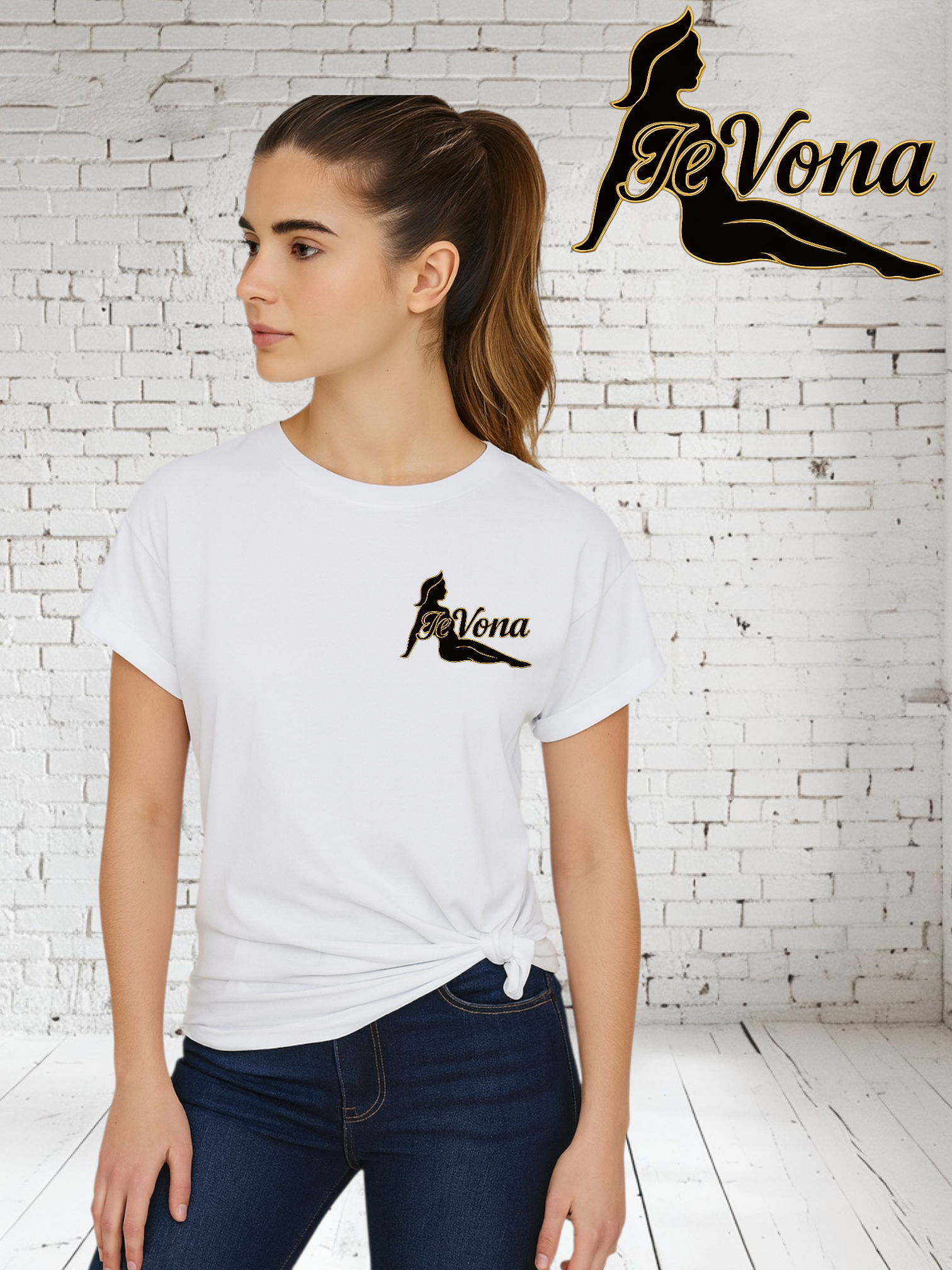 T-shirt Wit Fevona