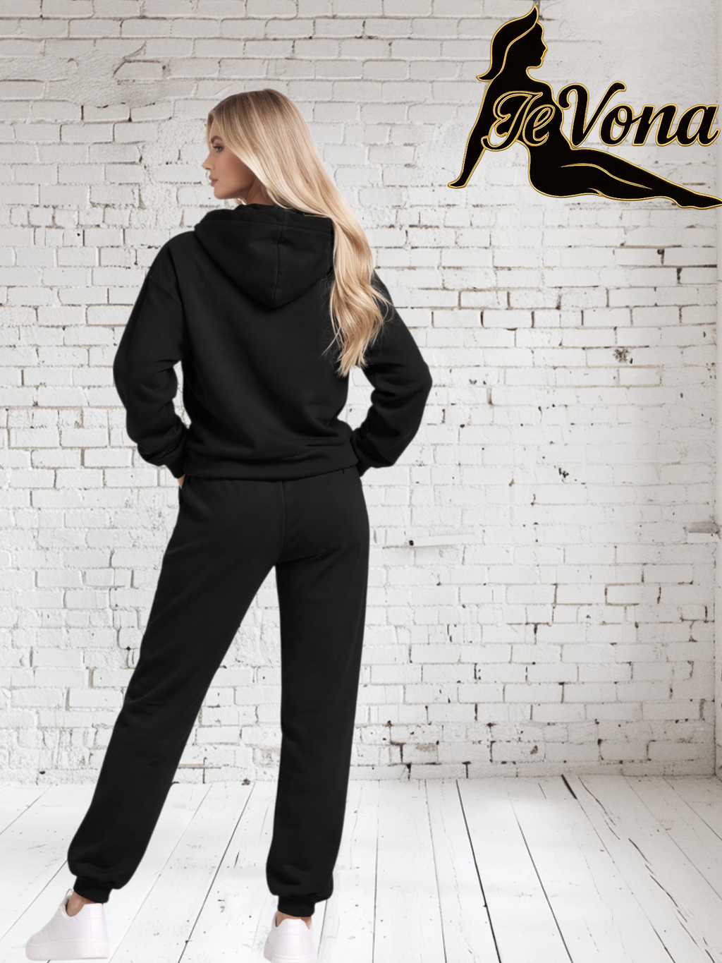 Joggingpak Zwart Fevona