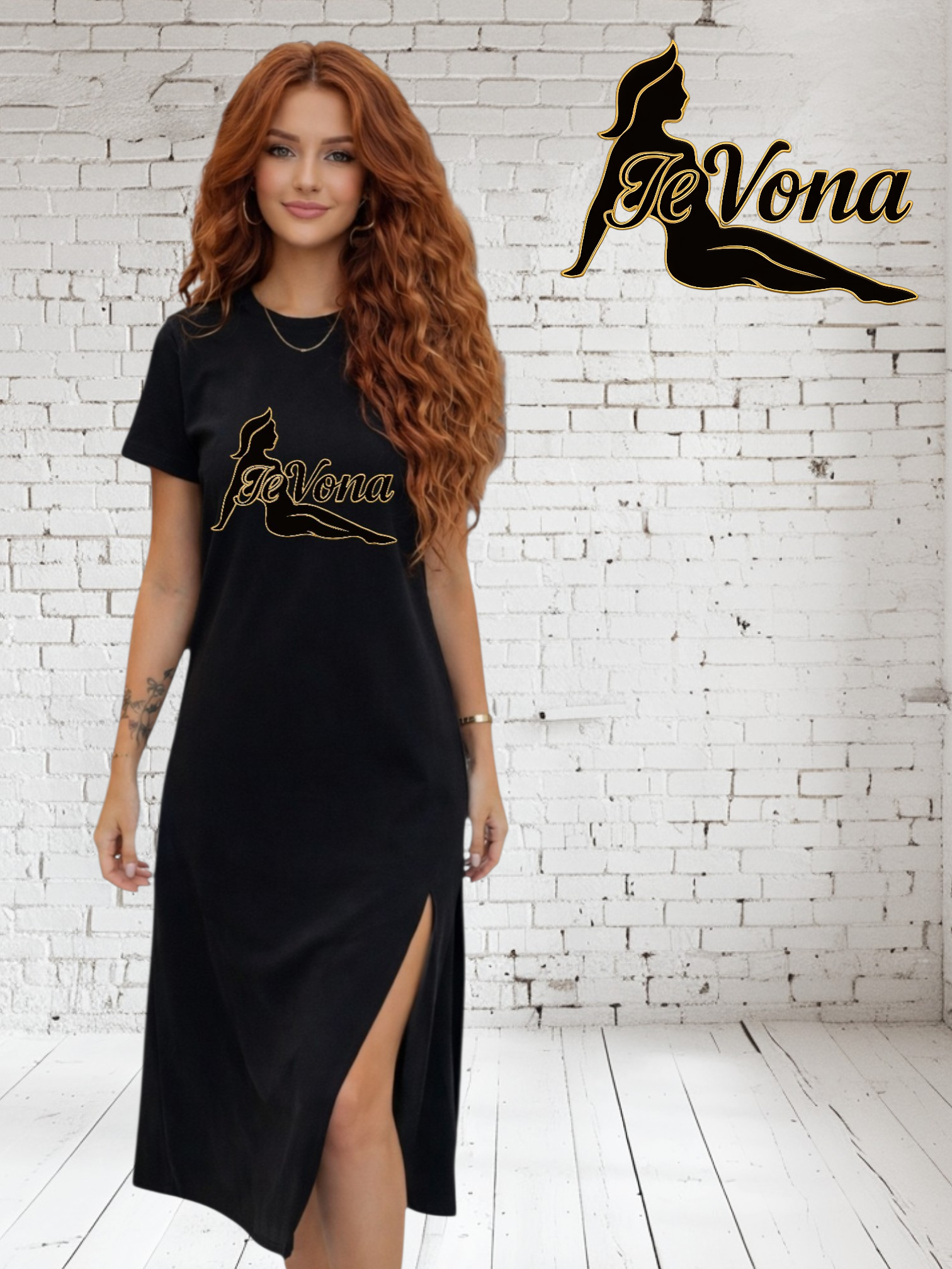 Zomerjurkje Zwart Fevona