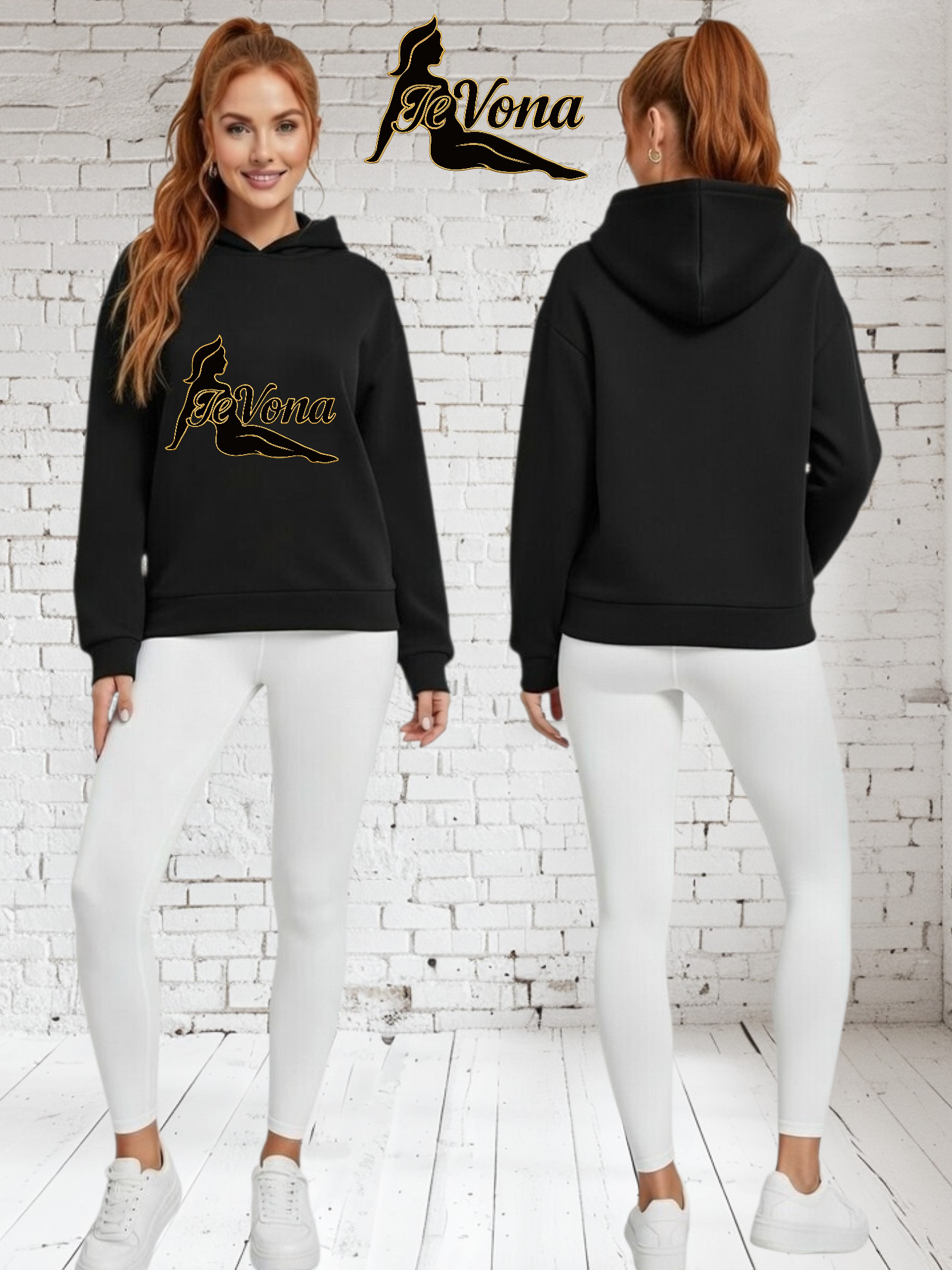 Hoodie Zwart Fevona (Pre Order)
