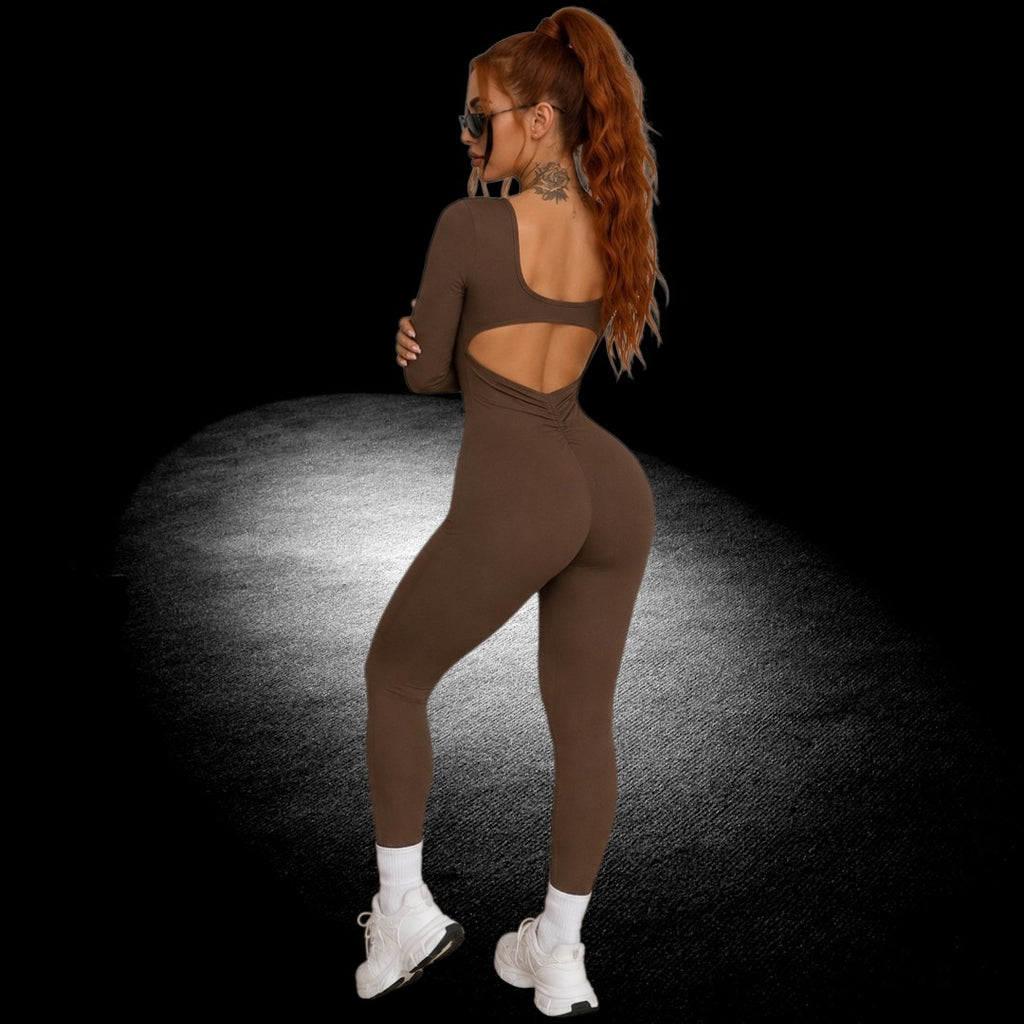 Jump-Catsuit Fevona Coffee