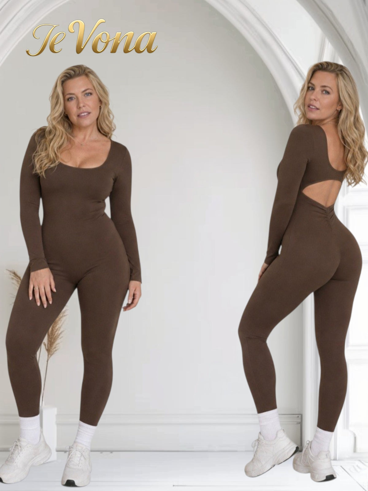 Jump-Catsuit Fevona Coffee