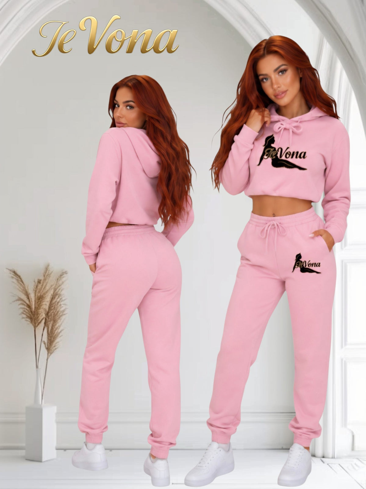 Joggingpak Fevona Roze Zonder Rits