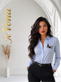 Blouse Light Blue Fevona