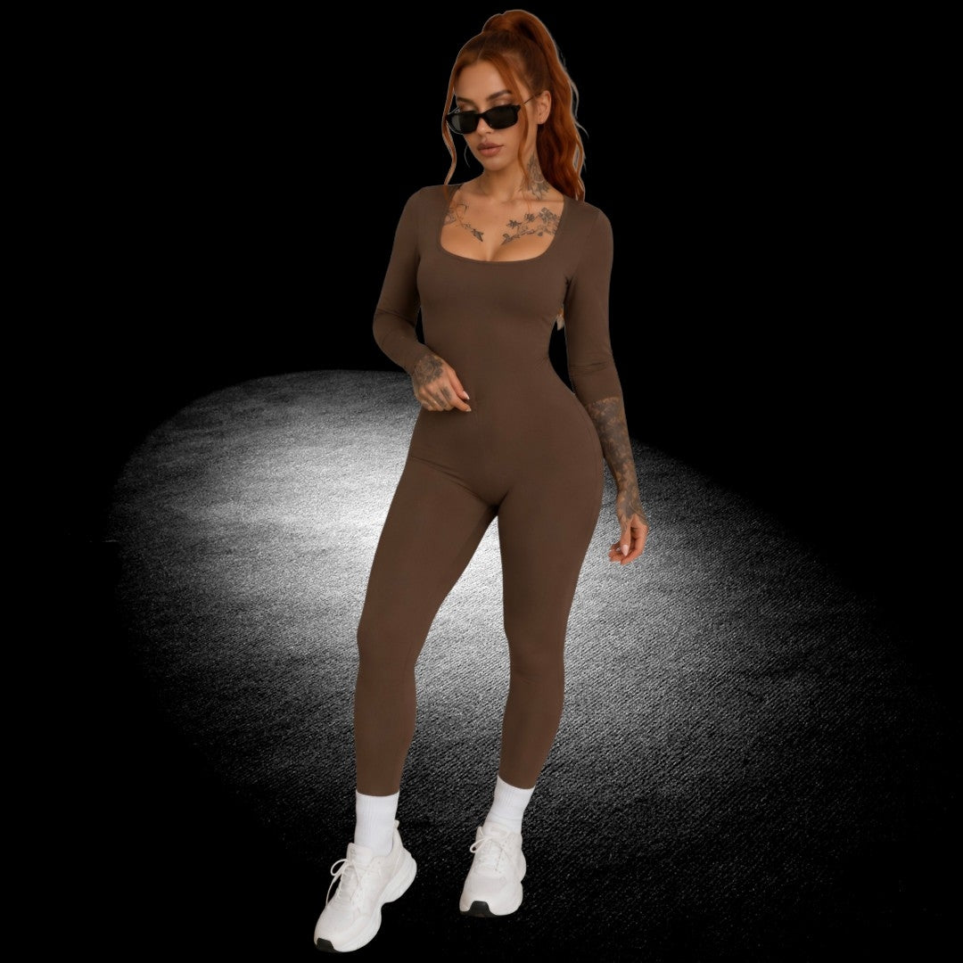 Jump-Catsuit Fevona Coffee