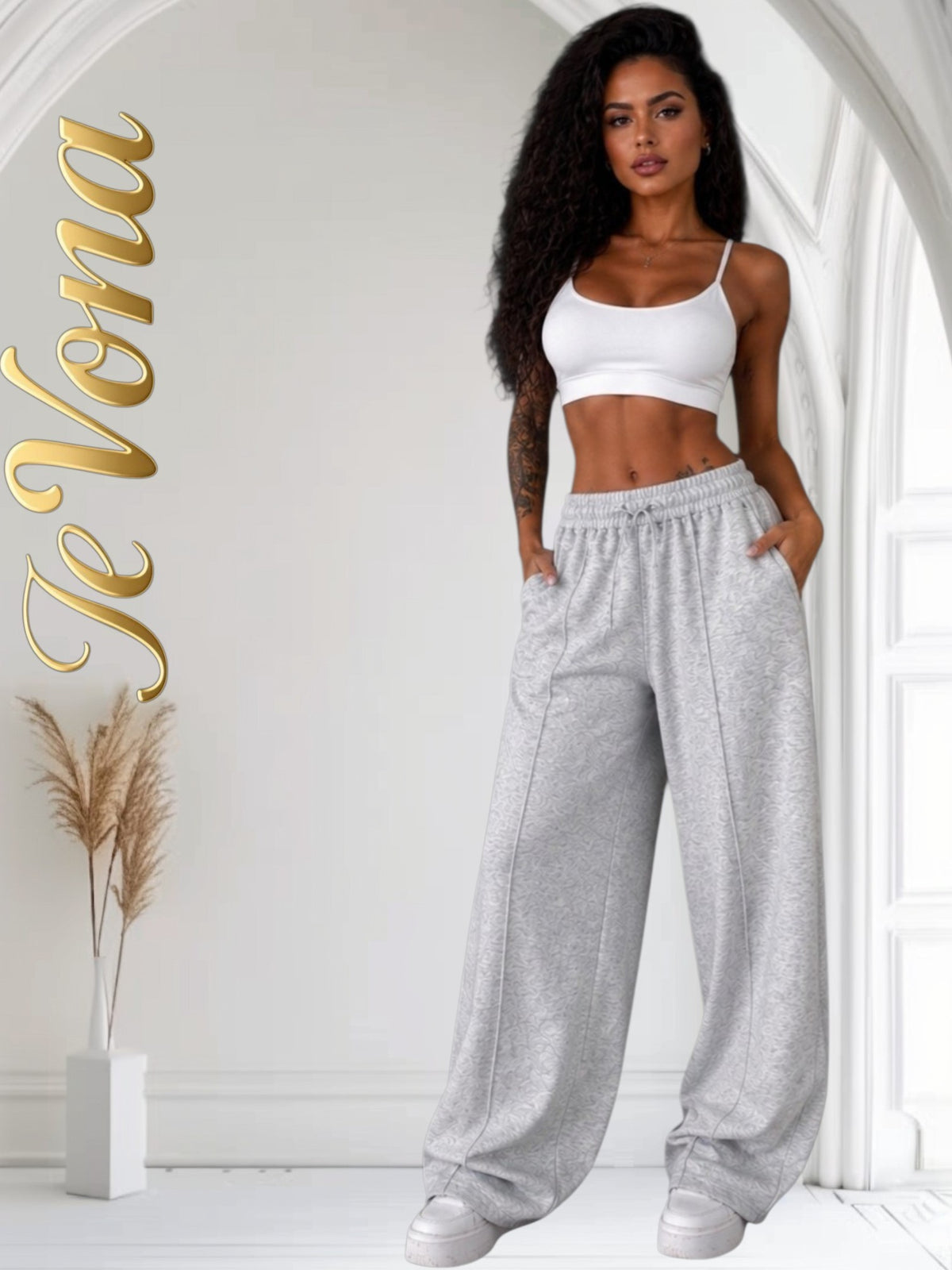Baggy Trainingsbroek Fevona Grijs