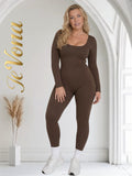 Jump-Catsuit Fevona Coffee