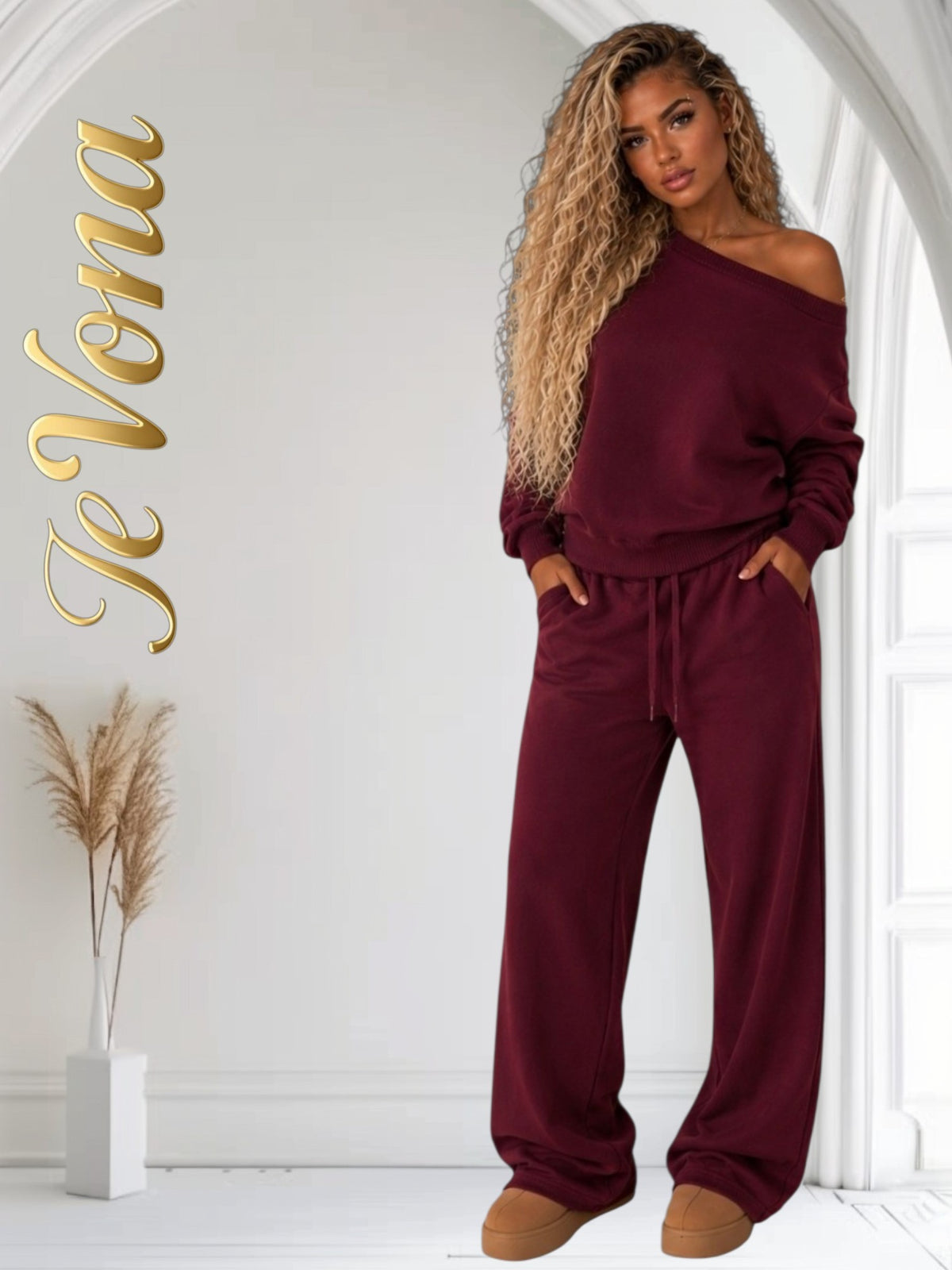 Baggy Outfit Fevona Bordeaux Rood (Pre-Order)