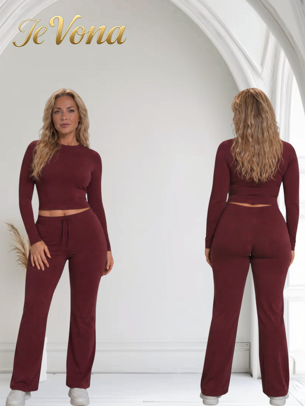 Casual Pak Fevona Bordeaux Rood