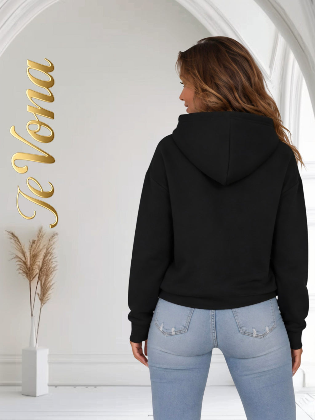 Hoodie Zwart Fevona