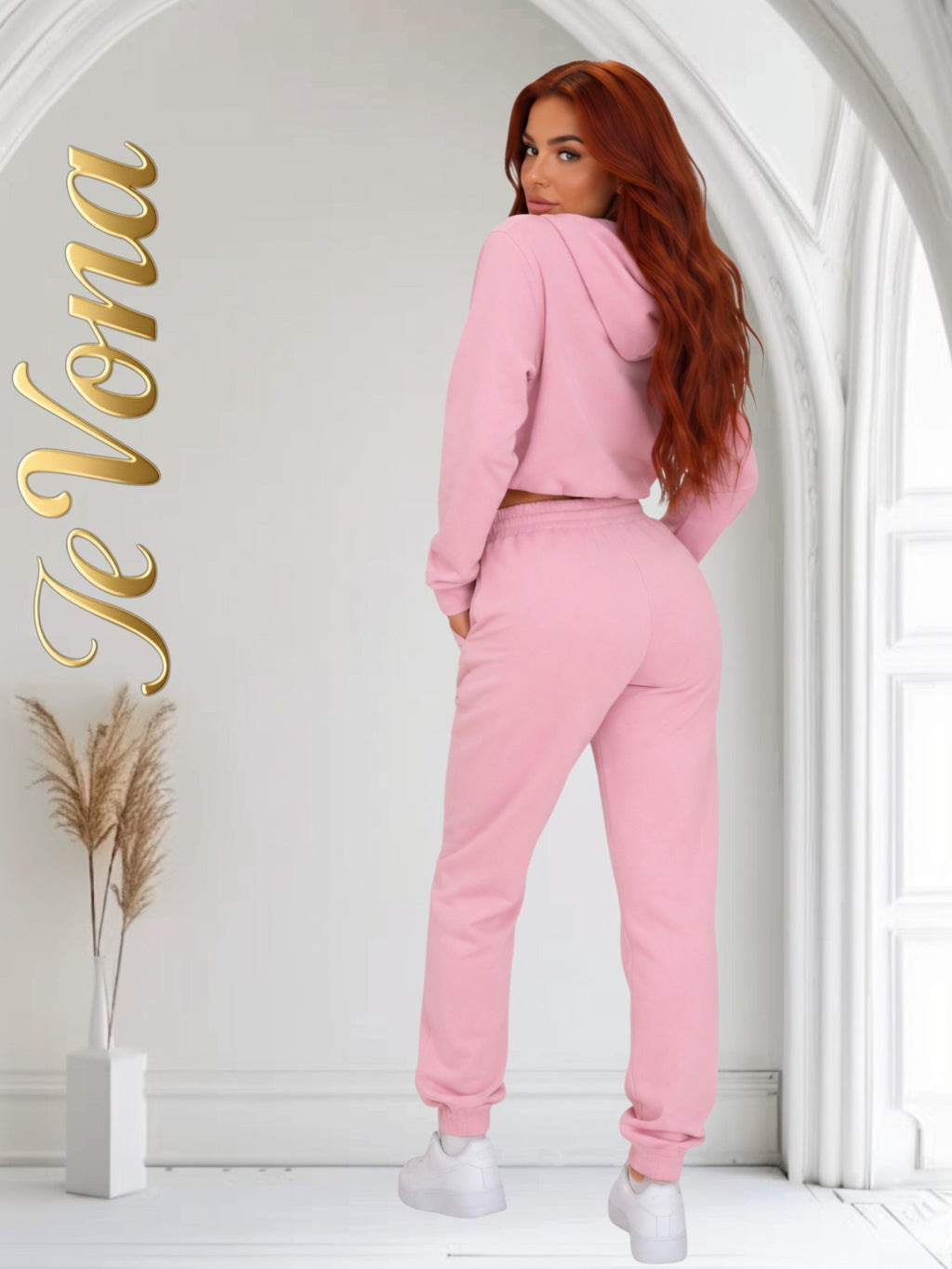 Joggingpak Fevona Roze Zonder Rits