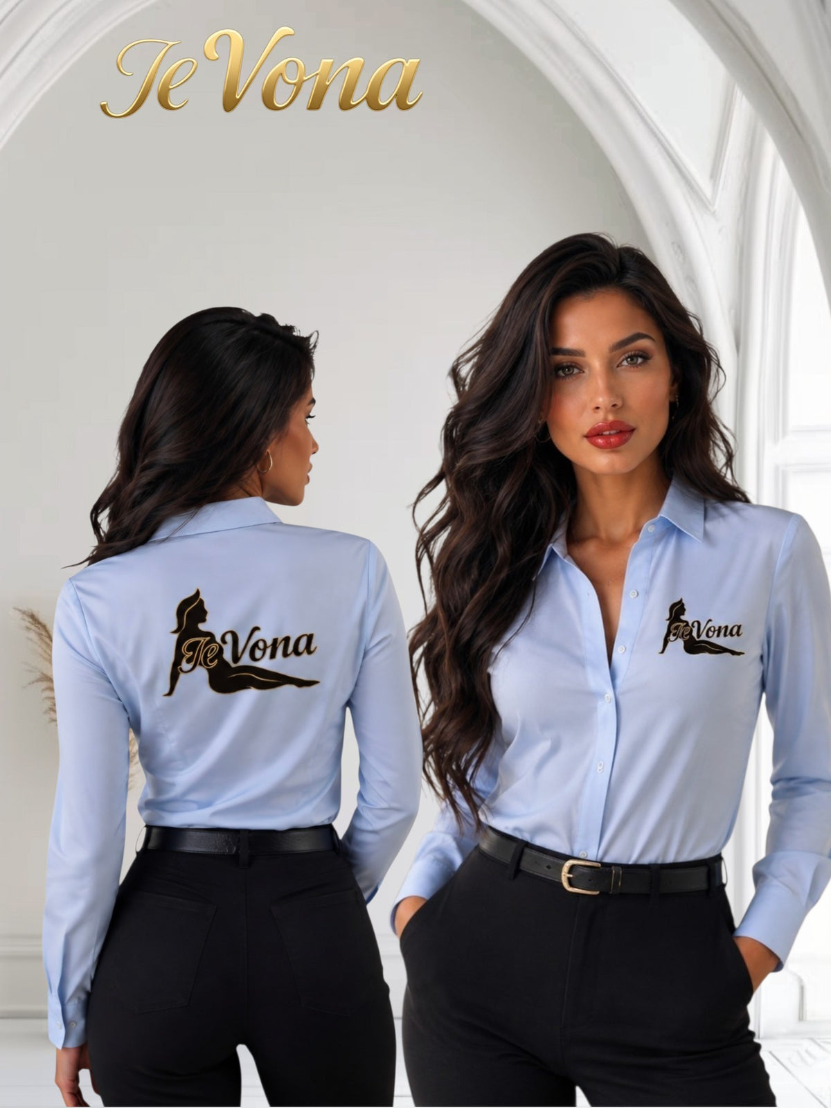 Blouse Light Blue Fevona