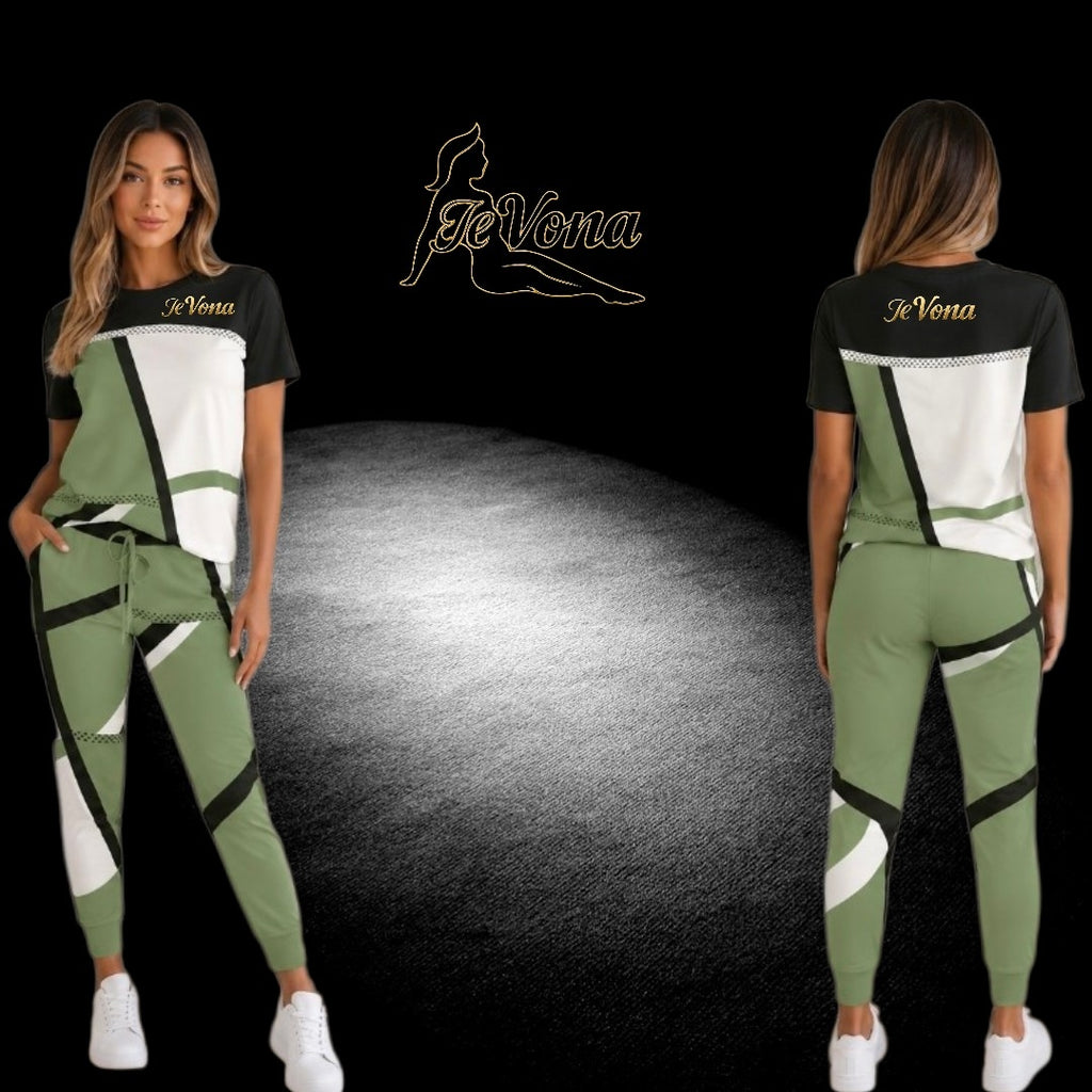 Casual Pak Fevona Groen Multi Color