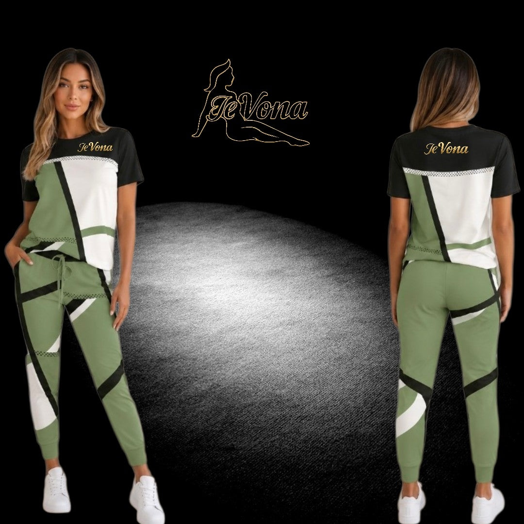 Casual Pak Fevona Groen Multi Color