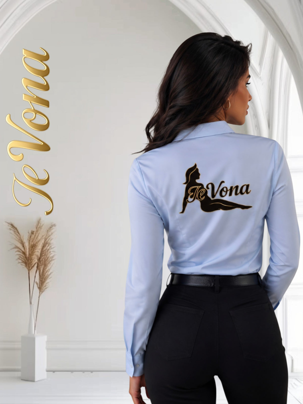 Blouse Light Blue Fevona