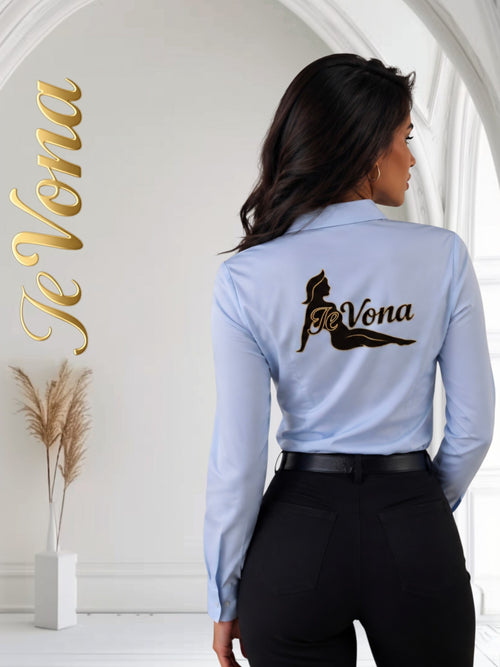 Blouse Light Blue Fevona