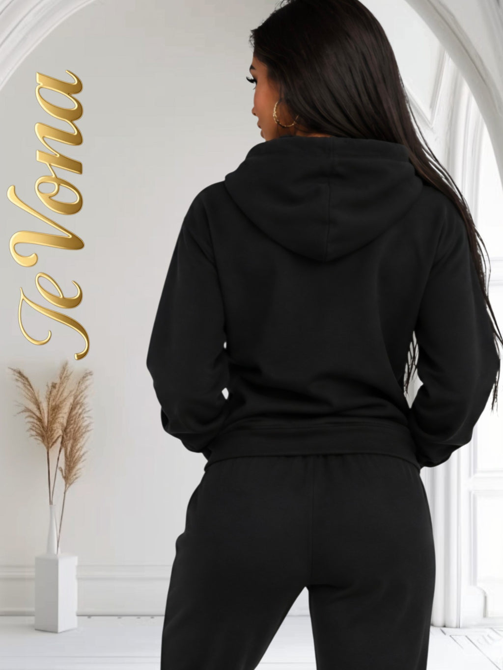 Joggingpak Zwart Fevona